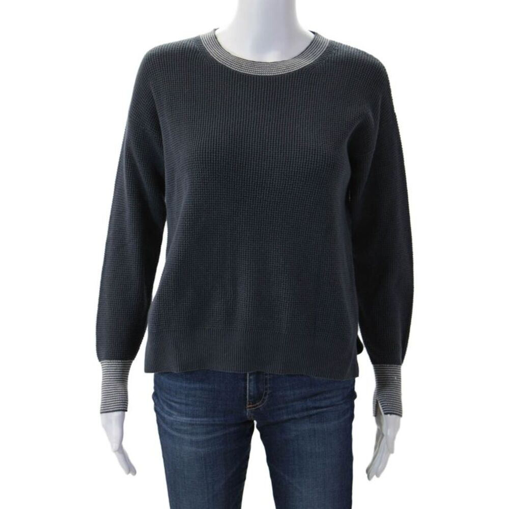 Margaret OLeary Unisex Pullover Sweater Dark Gray Organic Cotton Size XS